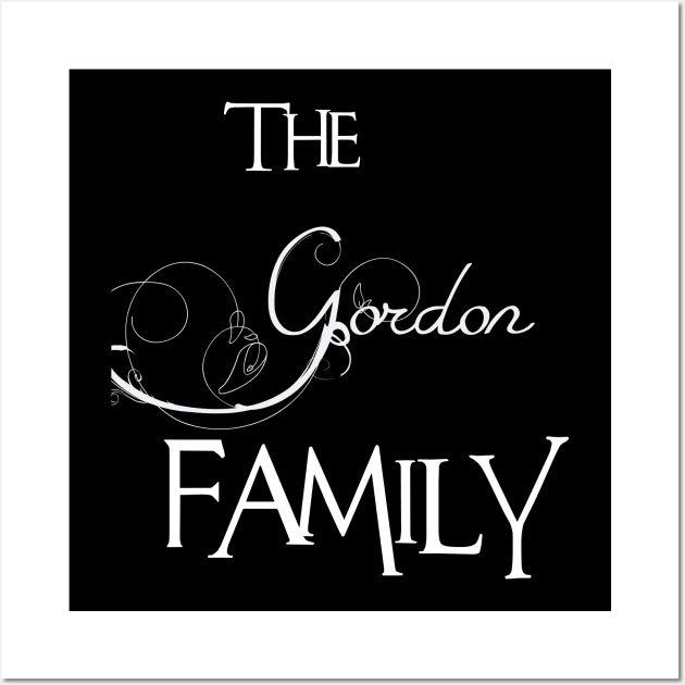 The Gordon Family ,Gordon NAME Wall Art by smikeequinox